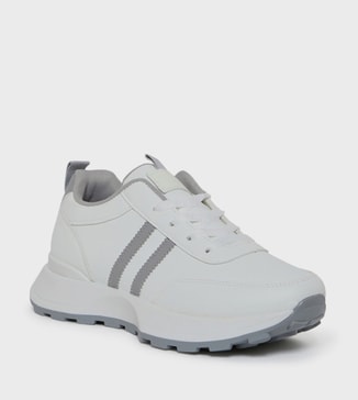 GEOOMNII Ilker Contrast Detail Lace-up Sneakers