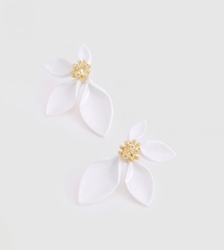 boohoo Statement Floral Earrings