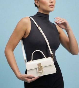 Aldo Calluna Textured Flap Top Handle Bag