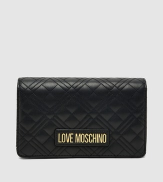 Love Moschino Quilted Flap Clutch Bag