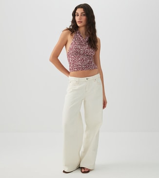 Ardene Floral Print Halterneck Sleeveless Top