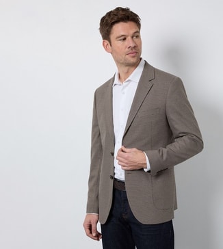 Burton Heritage Check Patch Pocket Tailored Fit Blazer