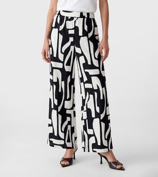 LC Waikiki Patterned Wide Leg Trousers