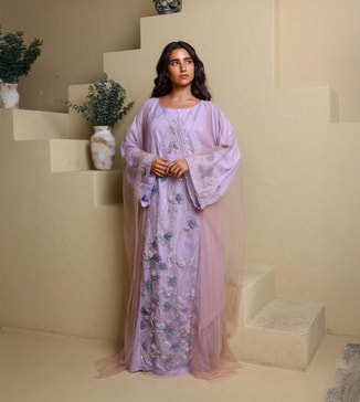 IKKXA Mira Embellished Flared Sleeves Jalabiya