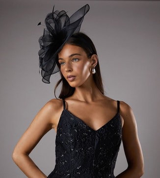 Coast Structured Mesh Bow Flat Fascinator