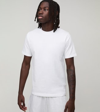 boohooMAN Solid Crew Neck Slim Fit T-shirt
