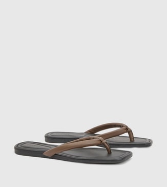 boohoo Padded Toe Post Thong Sandals