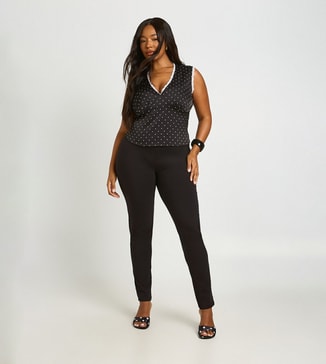 boohoo Curve High Waist Slim Fit Leggings