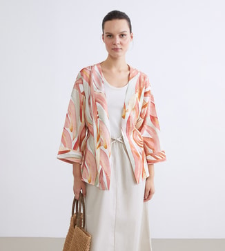 LC Waikiki Patterned Long Sleeves Kimono