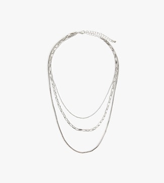 Koton Silver-tone Layered Chain-link Necklace