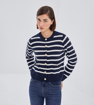 LC Waikiki Striped Long Sleeves Cardigan