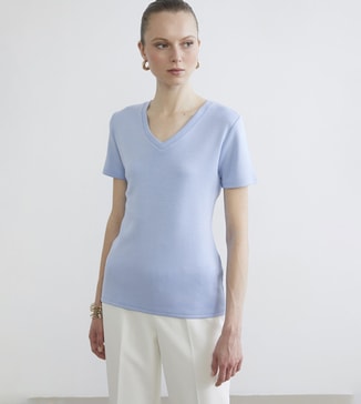 LC Waikiki Solid V-neck Soft Touch T-shirt