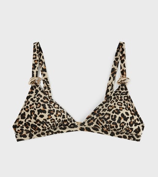 Koton Leopard Print Bikini Top