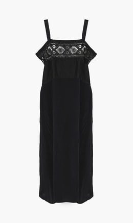 Maison Margiela Black Knee Length Dress for Women | The Deal Outlet