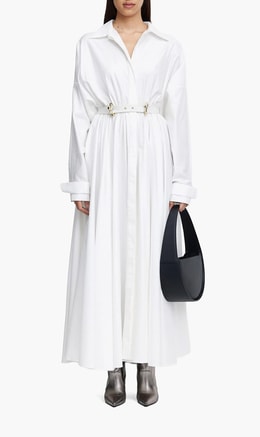 Acler White Chestall Midi Dress for Women | The Deal Outlet