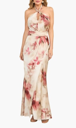 Guess Pink Bianca Sl Maxi Dress for Women | The Deal Outlet