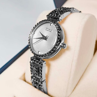 Cuple Female Womens Silver Dial Analog Wrist Watch, Analogue Watches