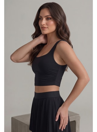 CORRE Active Wear Female Joie Padel Top - Black, Tops