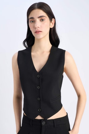 DeFacto Female V-Neck Vest, Tops