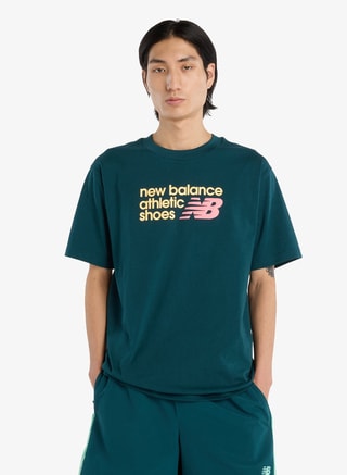 New Balance Male Athletics Relaxed Premium Chest Logo T-Shirt, T-Shirts
