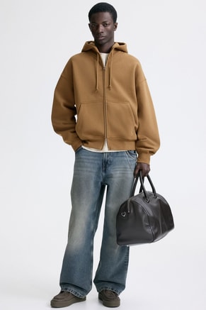 H&M Male Oversized Fit Zip-through hoodie, Hoodies