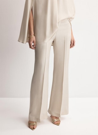 MANGO Female High-waist straight trousers, Pants