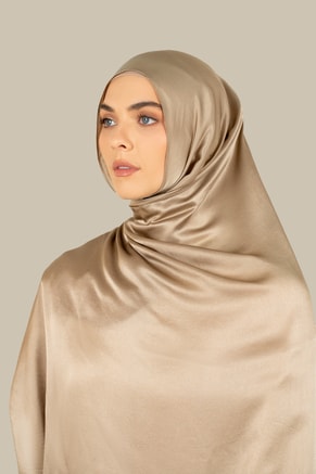 silqrose Female Sand Silk Satin Hijab, Hijab