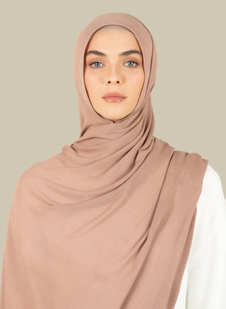 silqrose Female Dusty Pink Ecovero Hijab - Regular, Hijab