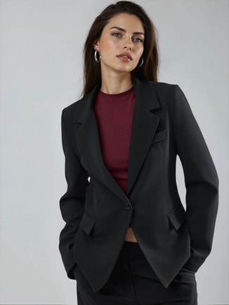 HICCUP Female Slim Fit Blazer Jacket, Blazers