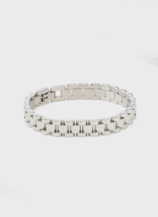 LUV AJ Female Timepiece Bracelet, Bracelets, Silver