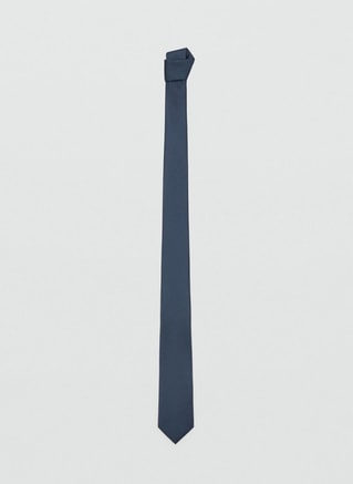 Mango Man Male Smooth micro-structured tie, Ties & Accessories