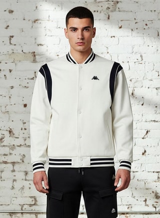 Kappa Male Kappa Men Logo Embroidered Varsity Jacket, Jackets