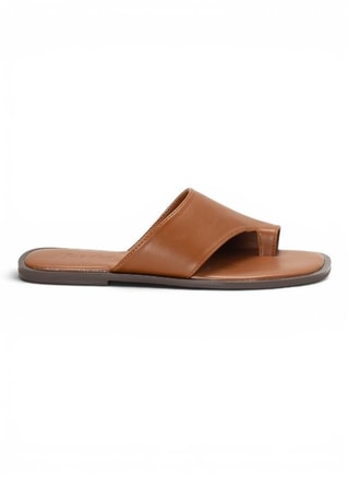 Bata Female Minimal Strap Slide Sandals, Flat Sandals