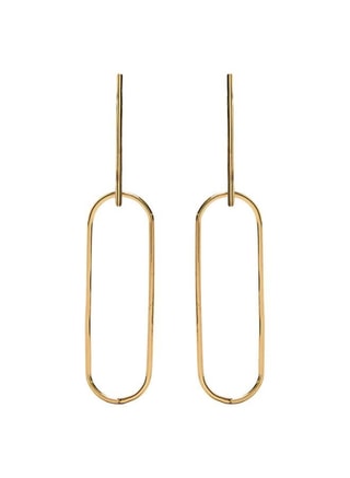 PARFOIS Female Earrings With Elongated Hoop Bar, Earrings