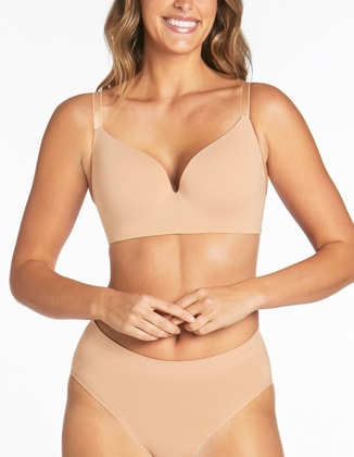 AMBRA Female Ambra Purebasics Modal Seamless T-shirt Bra, Bras