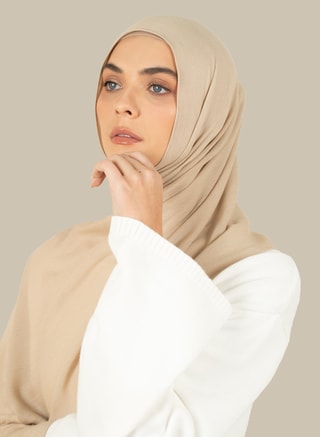 silqrose Female Natural Stone Ecovero Hijab, Hijab