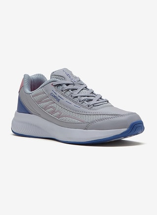 CAMPUS Female Women Flair Memory Foam Lace-Up Running Shoes-Light Grey, Low - Top