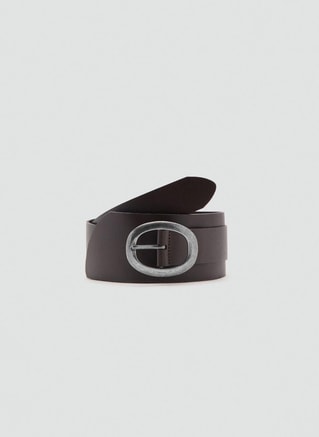 MANGO Female Leather OBI Belt, Waist Belts
