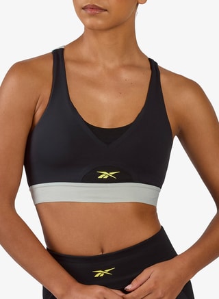 Reebok Female Rbk Lab Medium Impact Bra, Racerback