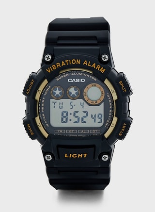 CASIO Male Digital Watch, Digital Watches, Black