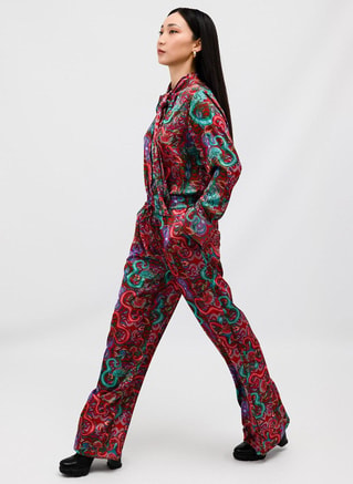 JANARA JONES Female Fantasy Satin Sahara Trousers, Pants