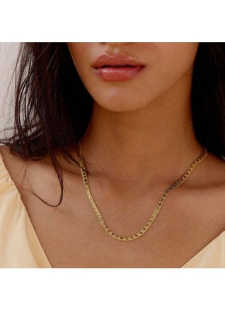 noya Female 18K Gold Plated Ella Chain Necklace, Necklaces