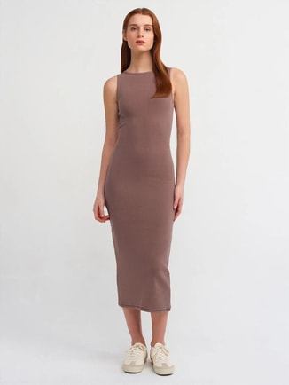 Dilvin Female DILVIN Sleeveless Bodycon Midi Dress, Midi