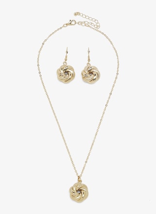 ELLA Female Gold Accent Jewelry Set, Jewellery Sets