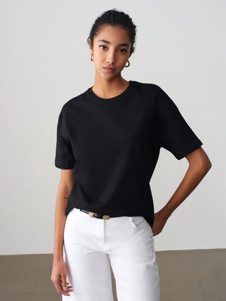 Dilvin Female DILVIN Women's Cotton Crew Neck T-Shirt, T-Shirts