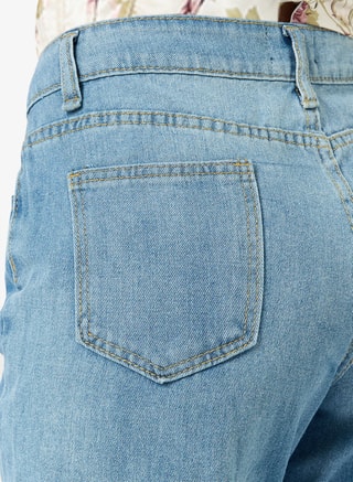 Ginger Female Mid Rise Wide Leg Jeans, Straight