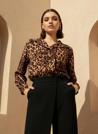 Splash FAV Female Shirt with Animal Print, Shirts