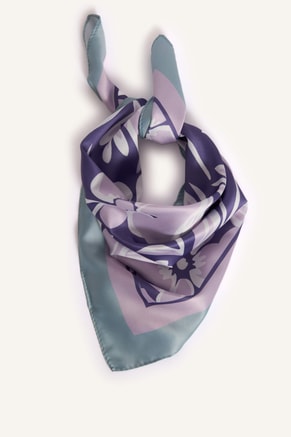 DeFacto Female Woman Satin Floral Scarf, Scarves