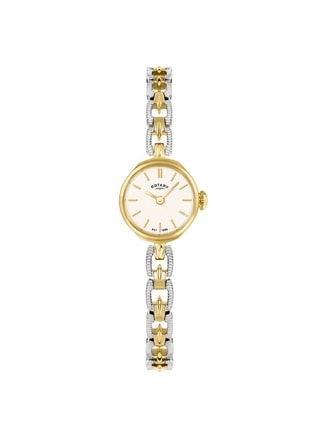 ROTARY Female Rotary Ladies 1895 Silver & Gold Plated Bracelet Watch - RLB10003/70, Analogue Watches