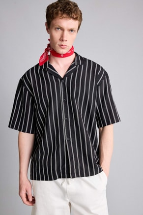 DeFacto Male Boxy Fit Short Sleeve Shirt, Shirts